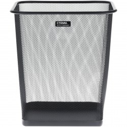 Корзина д/бумаг СТАММ КР-30846 20л, сетчатая, металлическая, черная 355988
