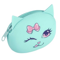 Кошелек Феникс 64594 "Мятный кот" 9*7*3,5см