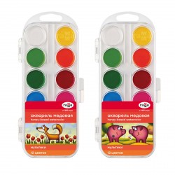 Краски 12цв. б/к "Мультики" 211046_12 пласт/уп /Гамма/ 300254