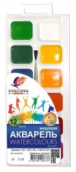Краски 12цв. с/к "Классика" 19С1287-08 пласт/уп. /Луч/ 063020
