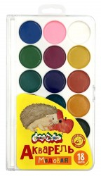 Краски 18цв. б/к Каляка-Маляка АПКМ18 пласт.уп. 250585