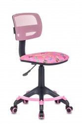 Кресло Бюрократ  детское CH-299-F розовый сланцы сетка/ткань, подст.для ног 1065746