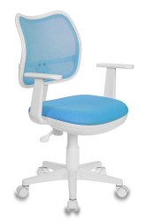 Кресло Бюрократ  детское CH-W797 голубой TW-55 сетка/ткань крестовина пластик 813107