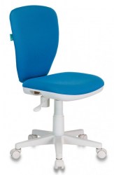 Кресло Бюрократ  детское KD-W10 голубой 26-24 (бел. пластик) 1162149