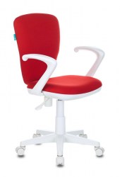 Кресло Бюрократ  детское KD-W10AXSN красный 26-22 крестовина пластик пластик белый 1162187
