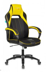 Кресло Бюрократ игровое Zombie VIKING 2 AERO черный/желтый текстиль/эко.кожа крест. пластик 1361967