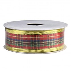 Лента декоративная Феникс Презент 78654 "Клетка" 2,5*270см