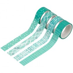 Лента декоративная MESHU MS_36911 "Azure" 4 шт. 327389