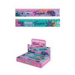 Линейка  15см ErichKrause 61769 Tropical, ассорти