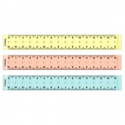 Линейка-циркуль 15см ЛН-13630  пластиковая, прозрачная, ассорти /Стамм/ 370502