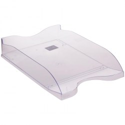 Лоток горизонтальный  ЛТ61 "Люкс" прозрачный /Стамм/ 129257