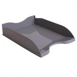 Лоток горизонтальный  ЛТ64 "Люкс" серый /Стамм/ 323998