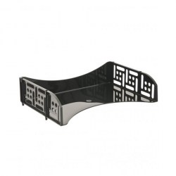 Лоток горизонтальный  ЛТ801 "Филд" с широкой загрузкой черный /Стамм/