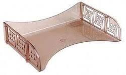 Лоток горизонтальный  ЛТ805 "Филд" тонированный дымчатый /Стамм/