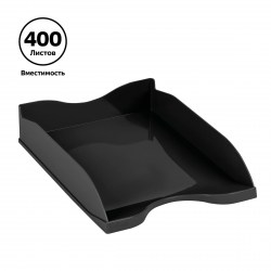 Лоток горизонтальный  ЛТГ-30866 "Тропик" черный /Стамм/ 351652