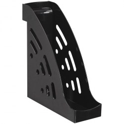 Лоток вертикальный ЛТ401 "Торнадо" черный 95мм /Стамм/ 165280