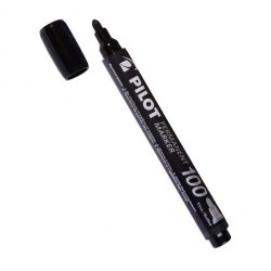 Маркер 1,0-3,0мм PILOT 152684 черный, пулевидный, перманентный 