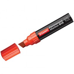 Маркер д/пром.графики 810 14 мм красный, скошен.  /Luxor/ 260568