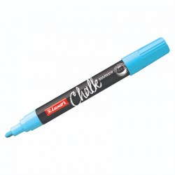 Маркер меловой Luxor "Chalk Marker" голубой 1мм пулевидный 3045 299573