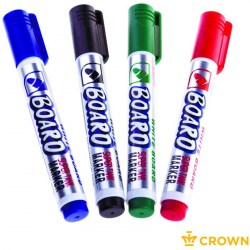 Маркеры 4цв. для доски Crown CBM-1000-B/ЧСЗК "Multi Board" 3мм, пулевидный 207913