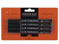 Маркеры 4цв. перманентные Bruno Visconti 22-0018 "UniMark" для CD 