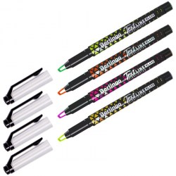 Маркеры 4цв. текстовые Berlingo T4020 "Textline HL450" 0,5-4мм 307920