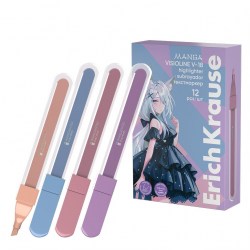 Маркеры 4цв. текстовые ErichKrause 60811 Visioline V-18 Manga ассорти