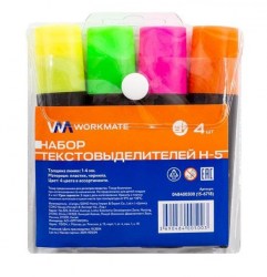 Маркеры 4цв. текстовые Workmate 15-6718 1-4мм