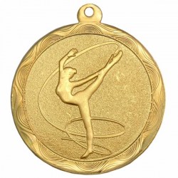 Медаль Мир Знаков MZ 60-50/G художественная гимнастика (D-50 мм, s-2,5 мм)