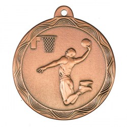 Медаль Мир Знаков MZ 63-50/B баскетбол (D-50 мм, s-2,5 мм)