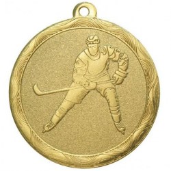 Медаль Мир Знаков MZ 74-50/G хоккей (D-50 мм, s-2,5 мм)