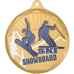 Медаль Мир Знаков MZP 581-50/G сноуборд/горные лыжи (D-50мм, s-2 мм)