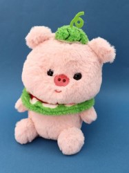 Мягкая игрушка Алеф 106-101-04 "Watermelon pig", pink, 21 см