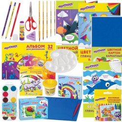 Набор д/творчества Юнландия 880124 "Чемоданчик творчества" 20 предметов, в подар.корбке