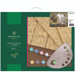 Набор для рисования Greenwich Line КД_39740 "Картина по номерам" 40х50см "Домик в лесу" по дереву 