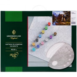 Набор для рисования Greenwich Line КХ_39215 "Картина по номерам" 40х50см "Домик лесничего" холст 
