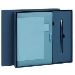 Набор подарочный Brauberg 116862 "Style" А5 синий (ежедневник+ручка)