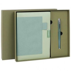 Набор подарочный Brauberg 116863 "Style" А5 зеленый (ежедневник+ручка)