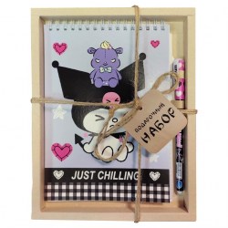 Набор подарочный Centrum 76623 "Kuromi" (Блокнот А5, 60 листов+ручка шарик.)