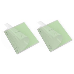 Набор тетрадей 24л. клетка\линейка "Классика" 64627 10шт. зеленые с пласт. обложкой  /ErichKrause/