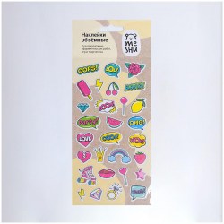 Наклейки объемные MESHU MH_33134 "Cool", 10*19см