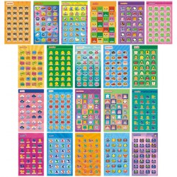 Наклейки школьные Лис НГО-209-НГО229 "Оценки" A6 ассорти 263379