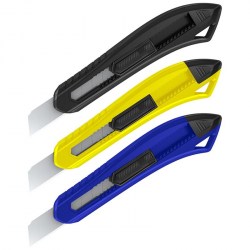 Нож канц. 18мм Berlingo BM4126 "Razzor 100", push-lock, ассорти 316184