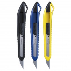 Нож канц.  9мм Berlingo BM4125 "Razzor 100" push-lock, ассорти 316183 