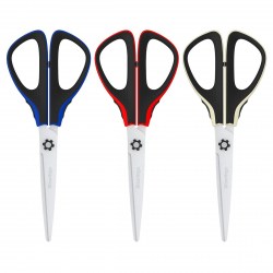 Ножницы 19см Berlingo DNn_19035 "Easycut 300" резиновые вставки, ассорти 326322