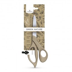 Ножницы 21,5см Lorex LXSCEC215-GN "Eco green nature" из эко пластика, бежевые 208821