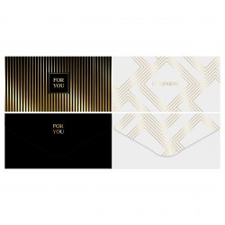 Открытка-конверт MESHU MS_65042 "Black&White" ассорти 378275