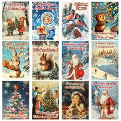 Открытка Золотая сказка 592582 "Ретро" 7*10см ассорти