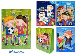 Пакет подарочный J.Otten 1376-2 "Детишки" 26*32*10,5см ассорти 210г/м2 173229