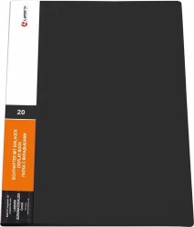 Папка  20 вкладышей Lamark DB0133-BK 0,60мм, черная